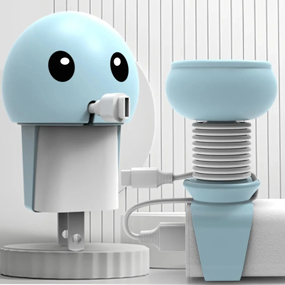 

Portable Data Cable Winder Multi-function Silicone Binding Belt Data Cable Buckle Belt Cartoon Data Cable Storage Buckle New