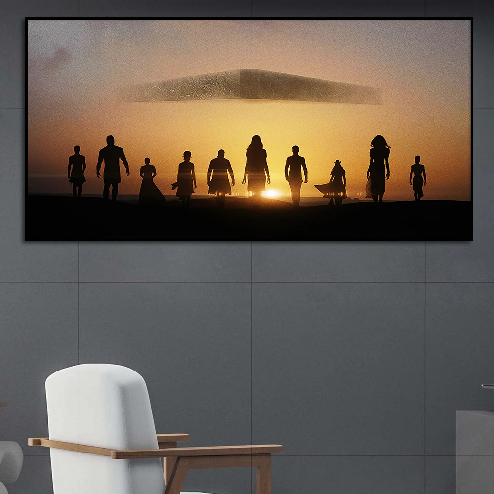 

Eternals At Sunrise Comics Poster Disney Superhero Movie Wall Art Abstract Canvas Painting Print Room Home Decor Picture Cuadros