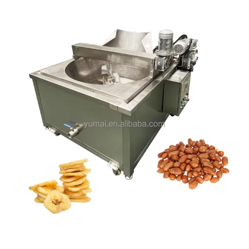 【Best-selling】Automatic Temperature Control Donut Churros Tofu Peanut Potato Chips Round Pot Batch Frying Machine