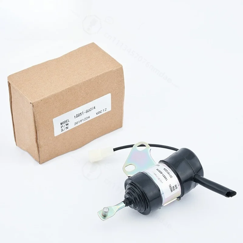 16851-60014 Engine Stop Solenoid Valve 12V 24V Flameout Solenoid For Excavator Generator Maintenance Spare Parts