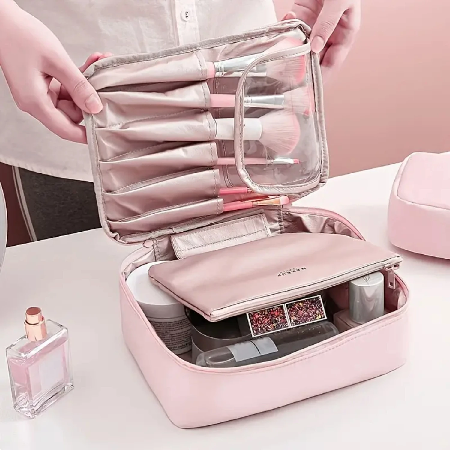 

Travel Makeup Bag Cosmetic Bag Makeup Bag Toiletry Bag For Women And Girls