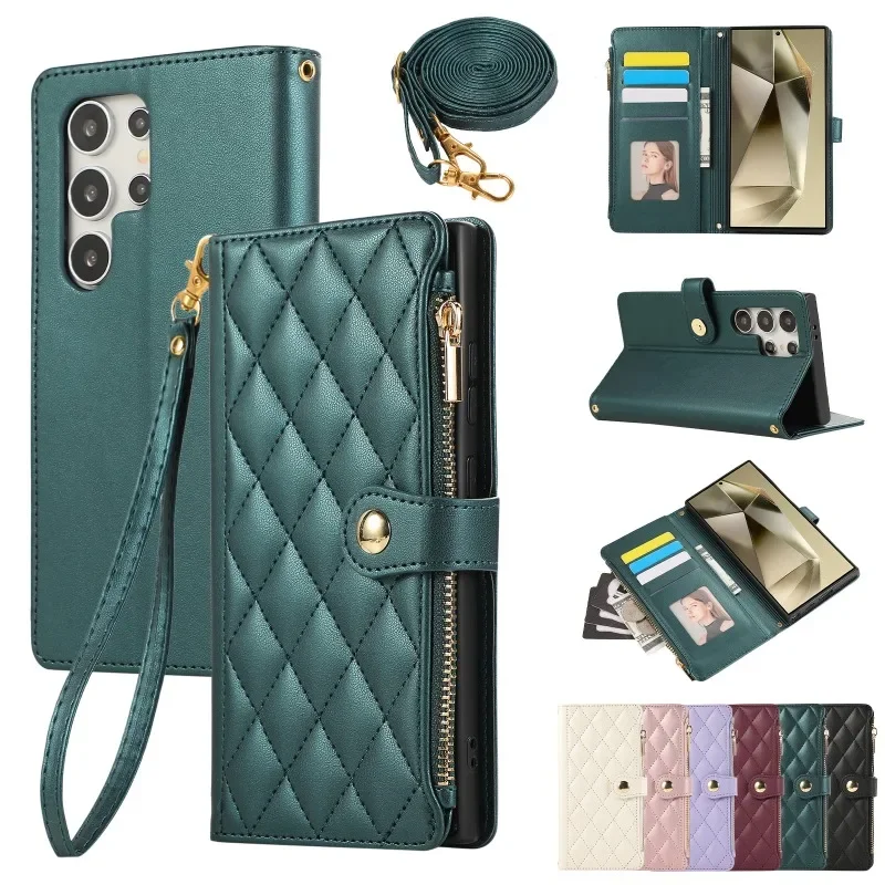 Crossbody-Brieftaschenhülle für Samsung Galaxy S25 Edge S26 S24 S23 FE S22 S21 S20 Plus Note Ultra A57 A37 A17 A07 A56 A36 A26 A16 A06 – Detail 12