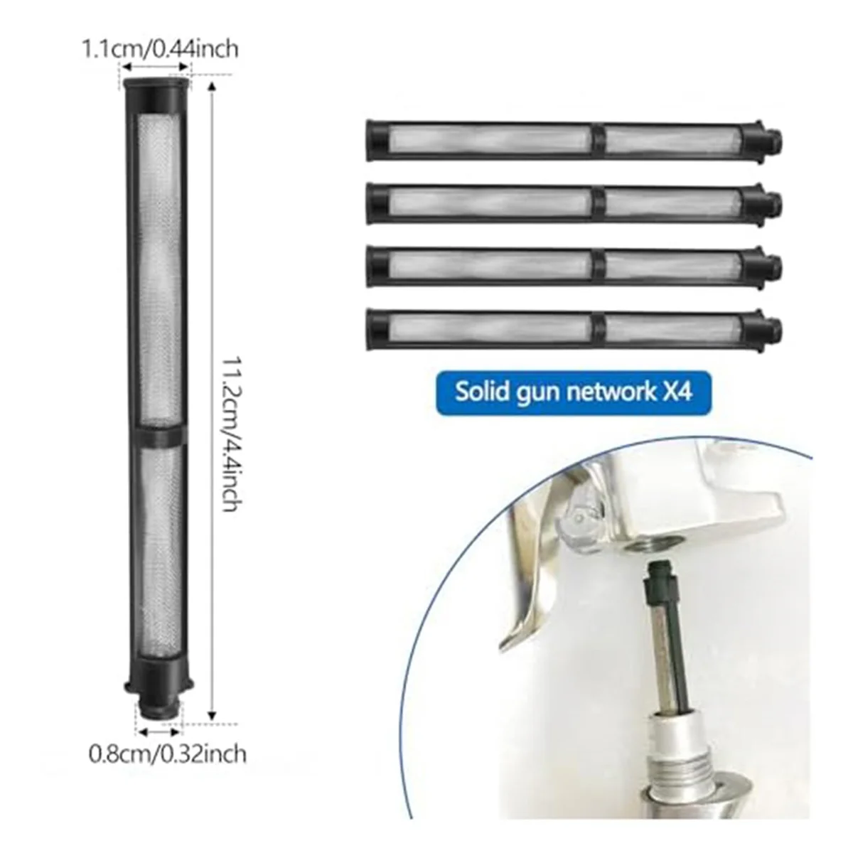 مجموعة فلتر ABJY بدون هواء، متوافقة مع شاشة فلتر أدوات ممتازة بدون هواء 390 395 490,60 للرشاشات الخالية من الهواء