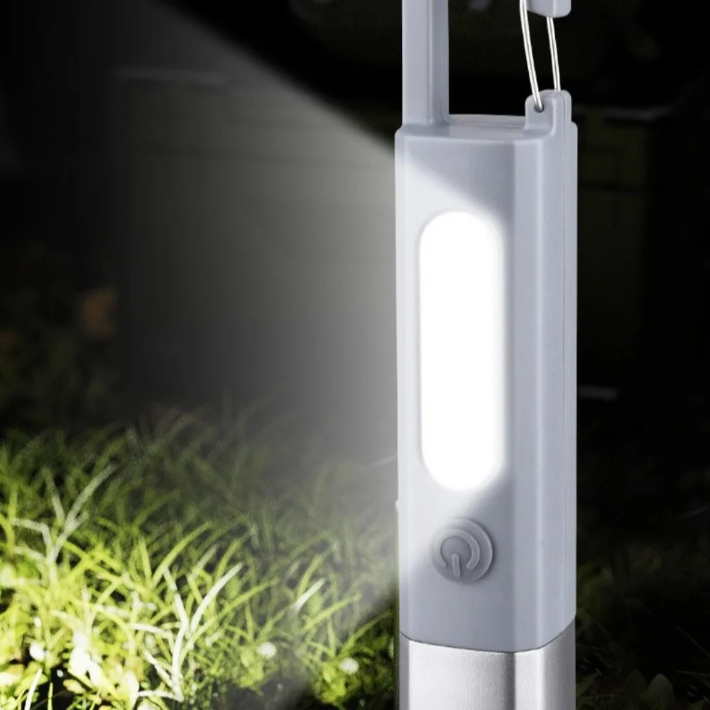 Starke Beleuchtung, tragbare Taschenlampe, Teleskop-Fokus, wasserdichte Mini-Taschenlampe, hängendes Design, wiederaufladbare COB-Seitenlampe