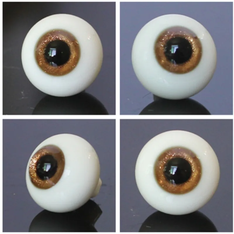 BJD Doll Eyes 1/346 Points 1618mm Jinsha Brown Star Sand Glass Eyes 1214mm Doll Simulation Eye Beads