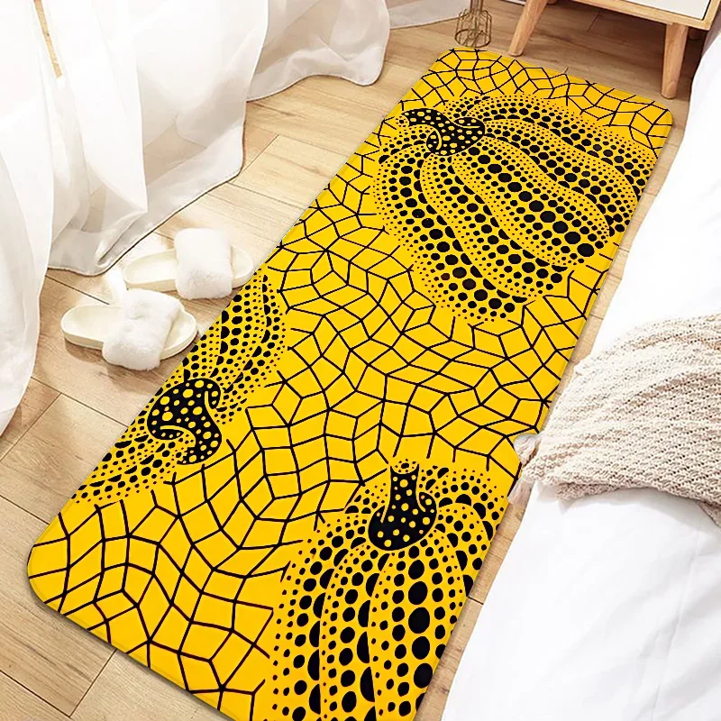 Yayoi Kusama Art Door Mat Entrance Non-slip Doormat Washable Kitchen Carpet Living Room Hallway Rugs Bathroom Bath Door Mats # 0