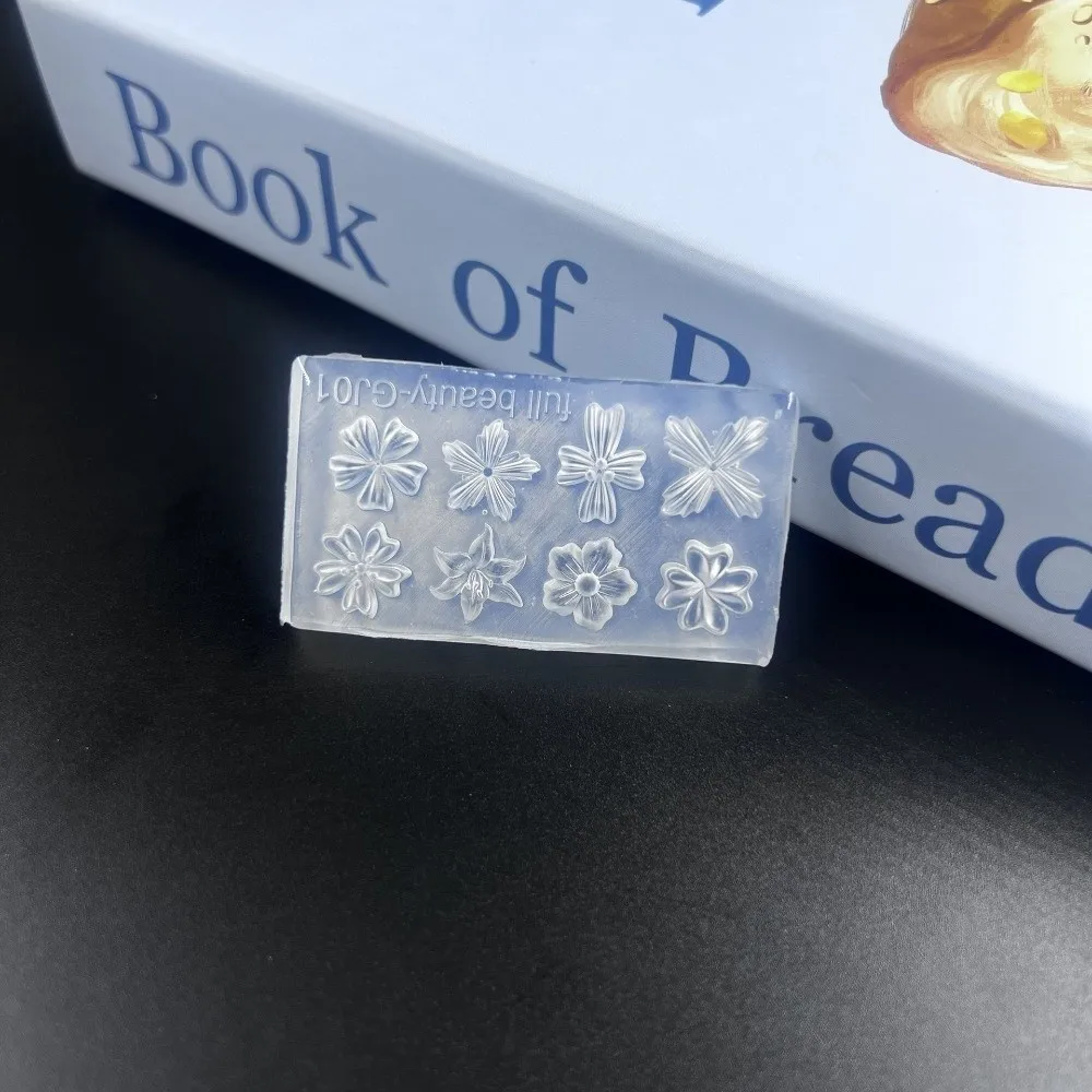 Transparent Silicone Nail Mold Pink Floral Shape Five-Petal Flower Flower Nail Mold Cherry Blossom Spring Flower Petals