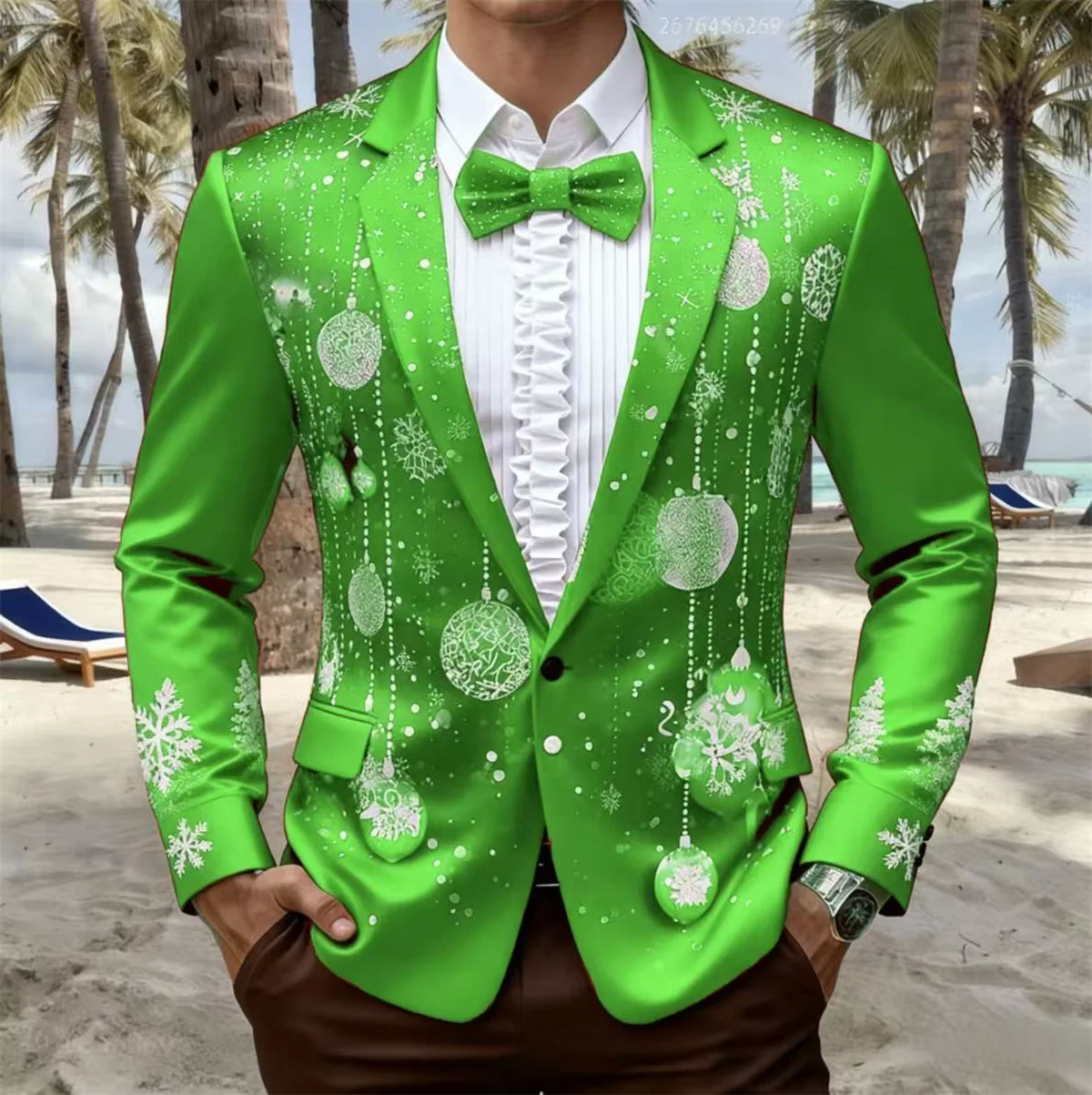 11 لون عيد الميلاد الرجال ملابس عيد الميلاد دعوى التعادل طباعة سهرة قميص زر قميص طويل الأكمام متعة في الهواء الطلق مهرجان السفينة السريعة