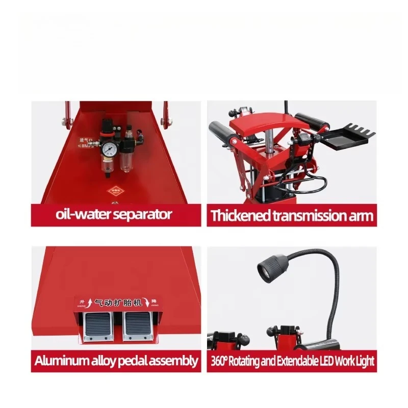 Pneumatic Tire Expander, a Professional Tire Repair Tool, Can Bewith a Tire Changer and Features LED Lights.