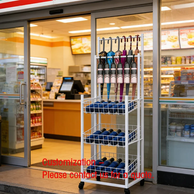 custom.Factory Customized Light Duty Cold-rolled Steel 4-Shelf Storage Rack with Narrow Design Convenience Stores