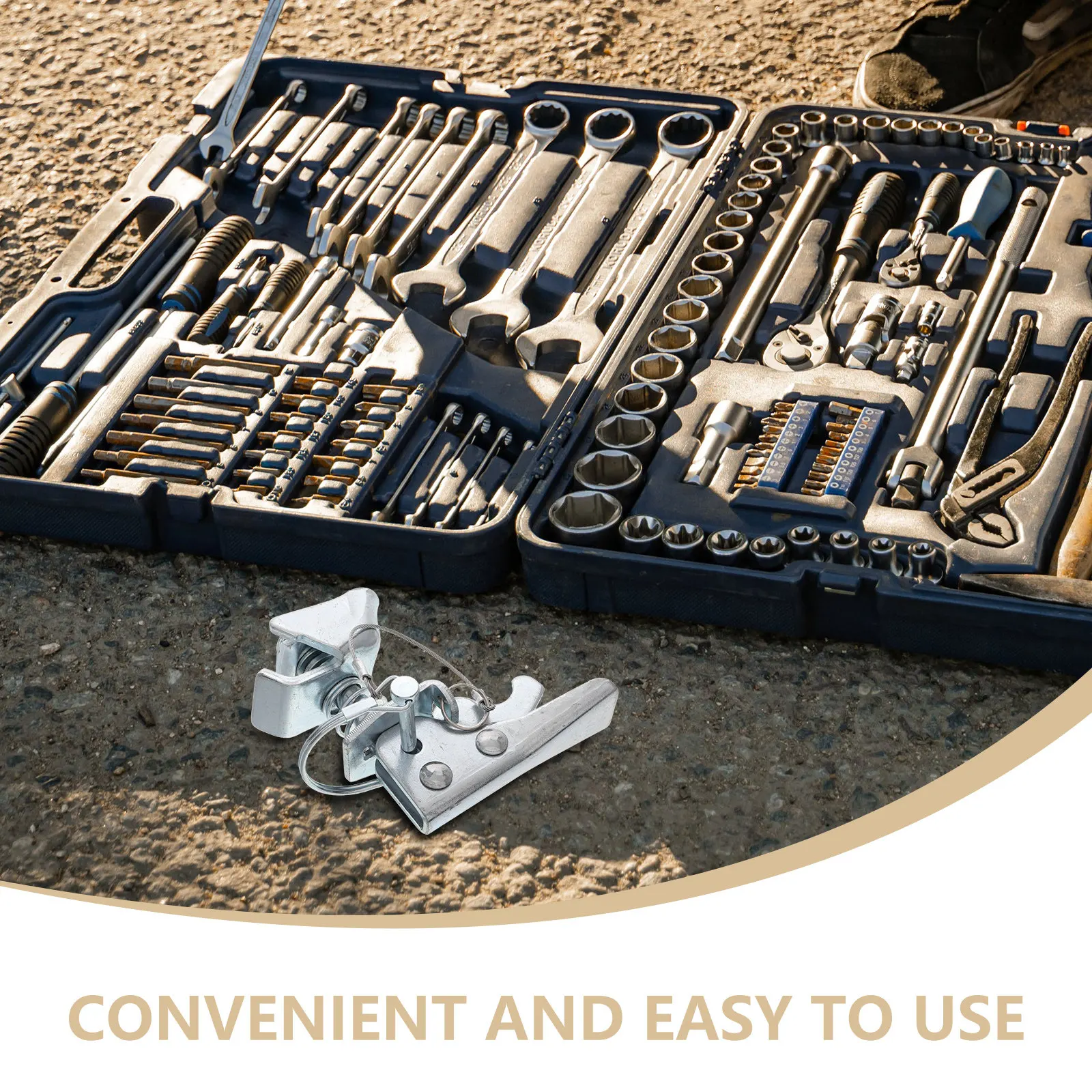 2 Inch Trailer Hitch Adapter with Coupler Lock Replacement Latch for Towing Heavy Duty Trailer Parts American Style Design