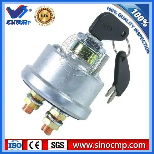 SINOCMP 7N-0718 7N0718 5A-3058 Two Wire Ignition Switch with 2 keys for Cat, 3 month warranty