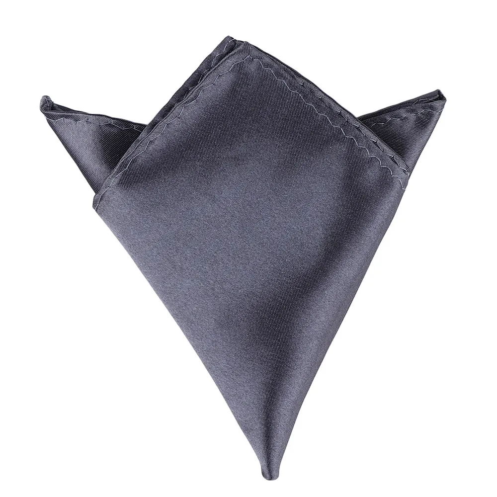 Abito formale quadrato alla moda tascabile solido per abito da sposa festa in raso tinta unita fazzoletto di seta da uomo fazzoletto da taschino quadrato