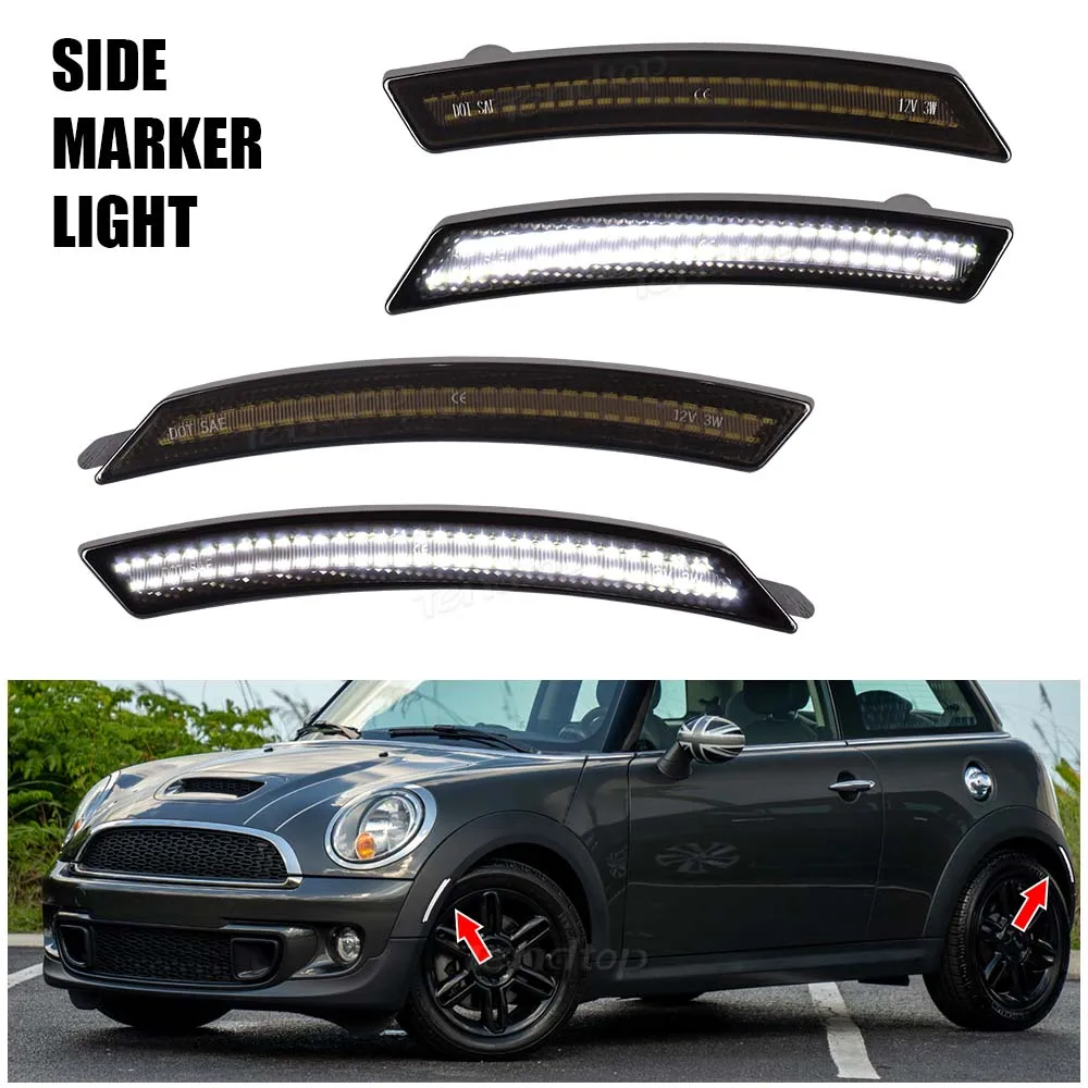 For BMW Mini Cooper R55 R56 R57 R58 R59 R60 R61 Front Rear LED Side Marker Light Side Repeater Lamp Turn Signal Lamp Panel Lamp