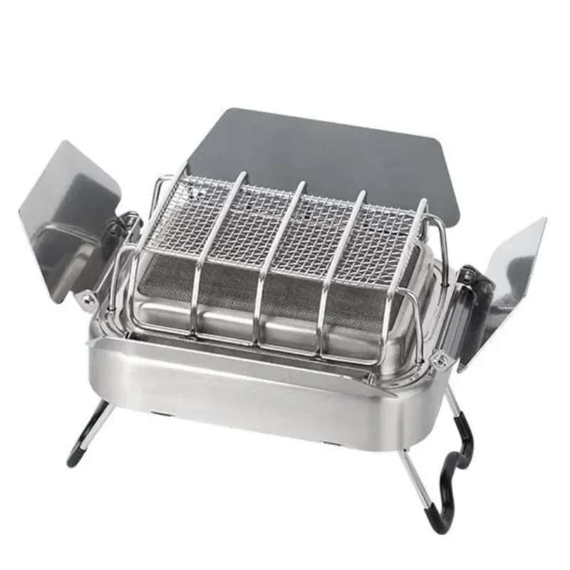 Outdoor 304 Stainless Steel Infrared Radiation Stove Multi-function Camping Gas Burner Stoves Portable Gas Heater Warmer 1800W