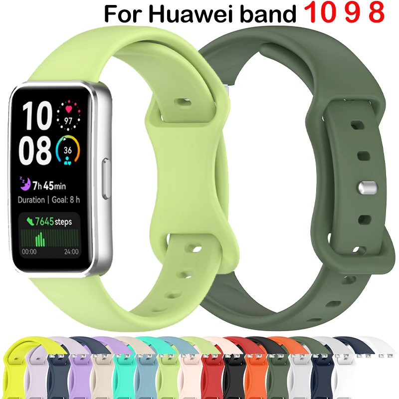 

Silicone Strap For Huawei Band 10 9 8 Wristband Silicone TPU Replacement Watchband Bracelet for Huawei Band10 Watch Accessories