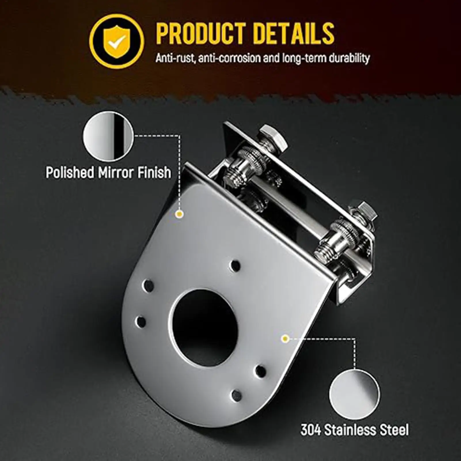 Watermelon Light Frame Bracket 2 Pieces Frame Lamp 45 Degree Mounting Clamp Truck Watermelon Lights Bracket For Home Garage