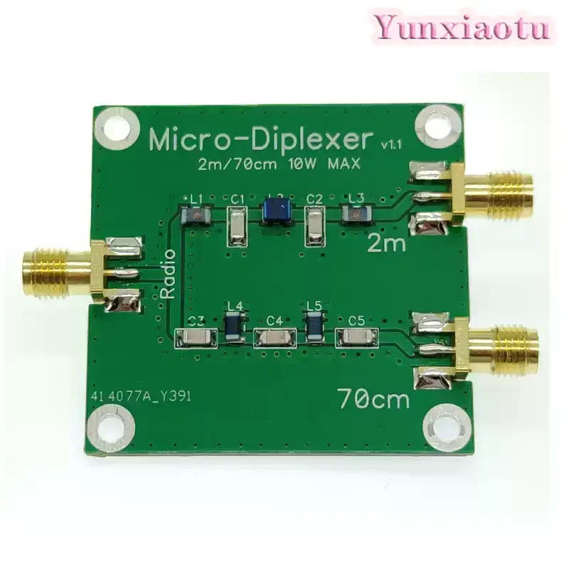 10W V/U Duplexer Dual Band Diplexer Filter 144 430MHz for Ham Radio Repeater Antenna Signal Isolator