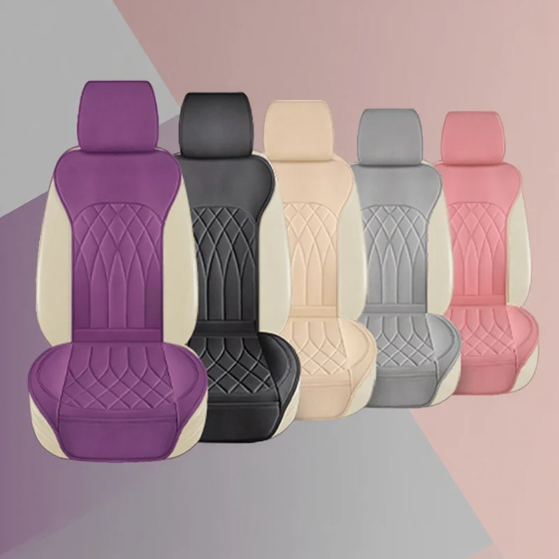 

2-Seats Pu Leather Car Seat Covers Universal Seat Cushion Four Seasons For Ford Mk4 Focus 2 3 Fiesta Kuga Fusion Ranger Explorer