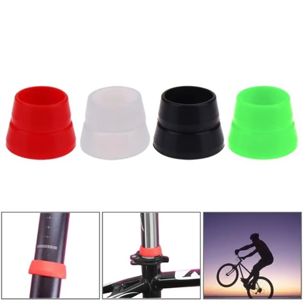 Two Sizes Protective Waterproof Dust Rubber Ring Cover Mountain Road Bike Bicycle Pipe Protector  Seat Post Case