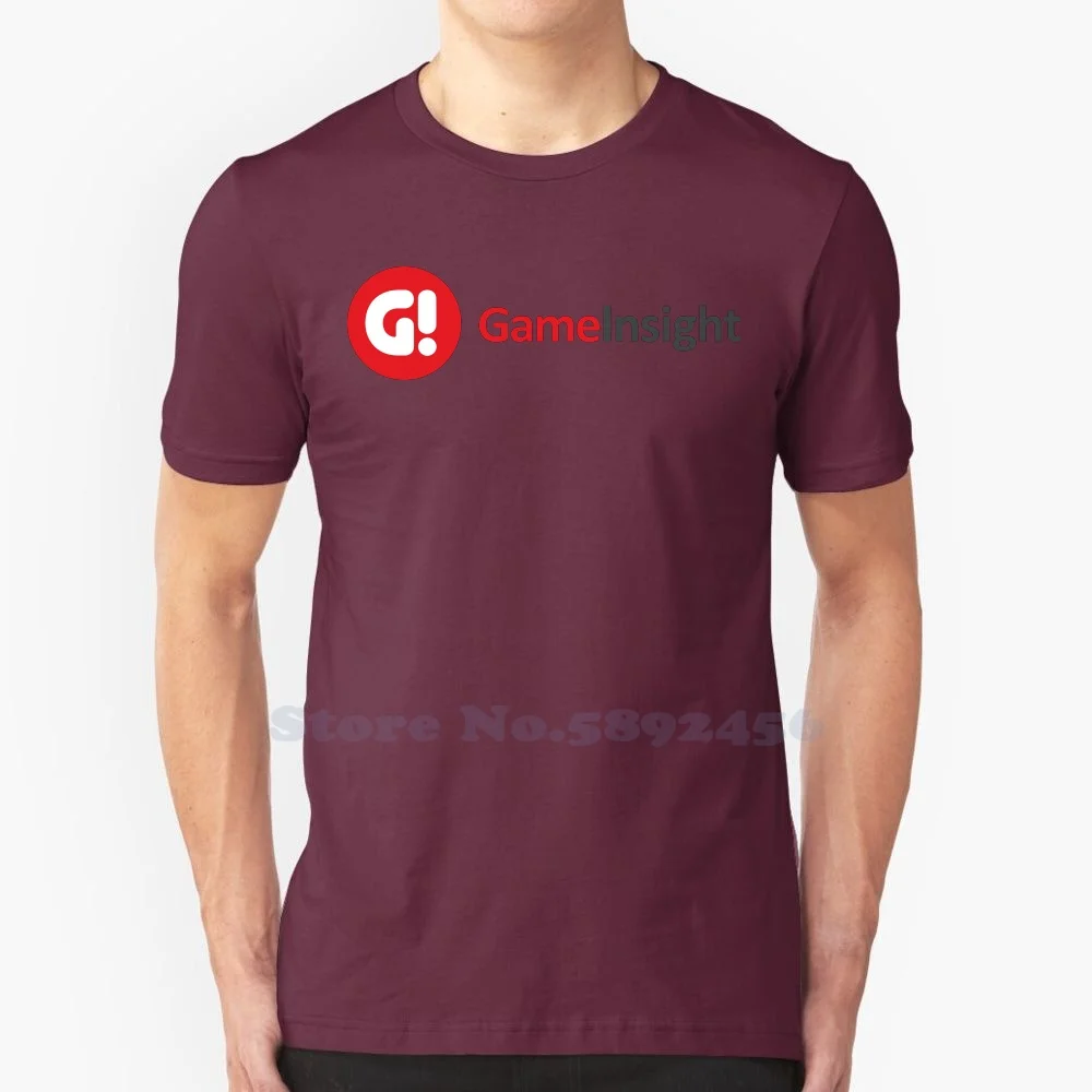 Game Insight Brand Logo High-quality T Shirts 2023 Fashion T-shirt New Graphic Tee