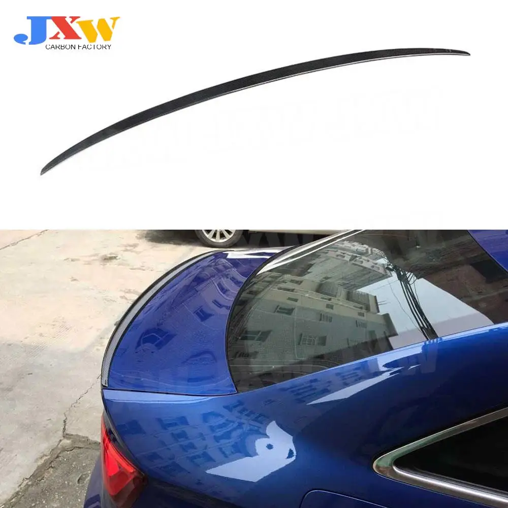 

Carbon Fiber Rear Spoiler For Audi A3 8V Sedan 2014-2019 FRP Tail Boot Trunk Trim Wings Exterior Decoration