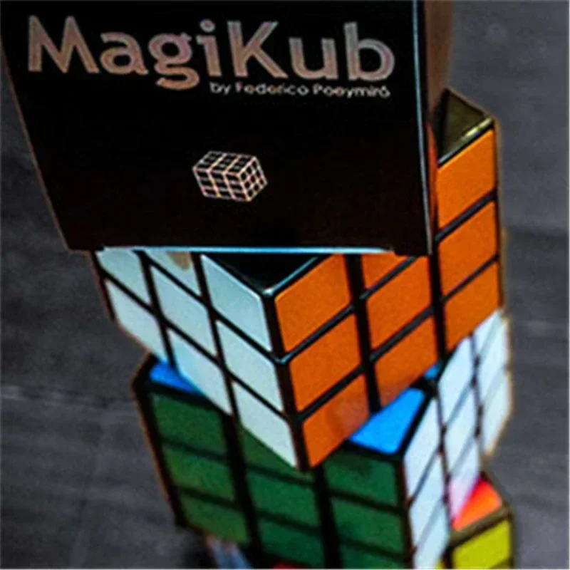 MAGIKUB By Federico Poeymiro Magic Cube Visual Change Close up Magic Trick Magia Magie Magicians Prop Accessory Illusion Gimmick