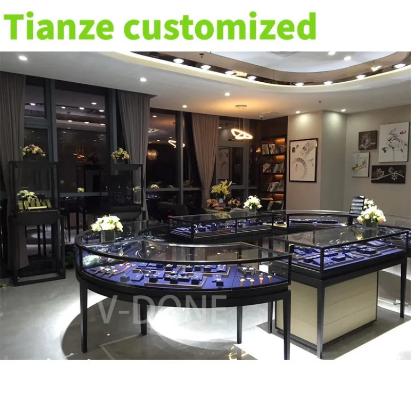 

Customized-jewelry display neck necklace bust magnetic levitation shoeshop shelves and display cabinets showcase