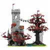 2046pcs 크리 에이 티브 Forestmens 교차 성 Moc 21346 76428 빌딩 블록 벽돌 데스크탑 장식품 모델 조립 장난감 아이 선물 3