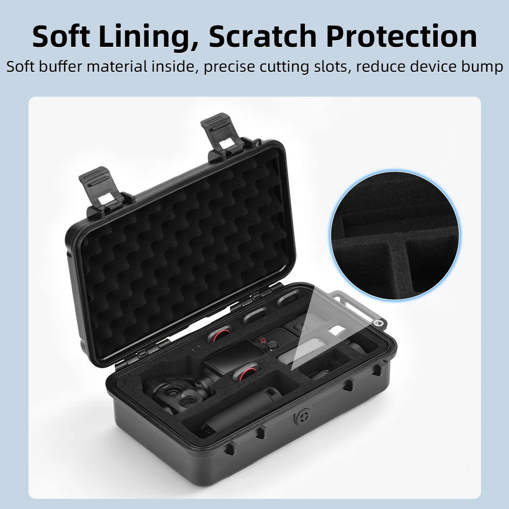 Für DJI Pocket 4P Wasserdichtes Hartschalenetui Tragbare Tragetasche Kratzfeste Reisebox Für DJI Osmo Pocket 4P Kamera-Zubehör – Detail 4