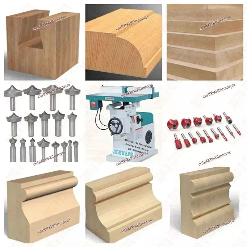 

Woodworking Vertical Single-Axis Router Wood Edge Trimmer Slotting Machine Multifunctional 18000r/min