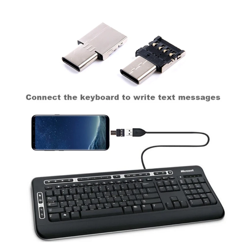 OTG Adapter Type C USB 3.0 Type-C USB C Male To USB Female Converter For Cellphone Universal Type C USB Connector