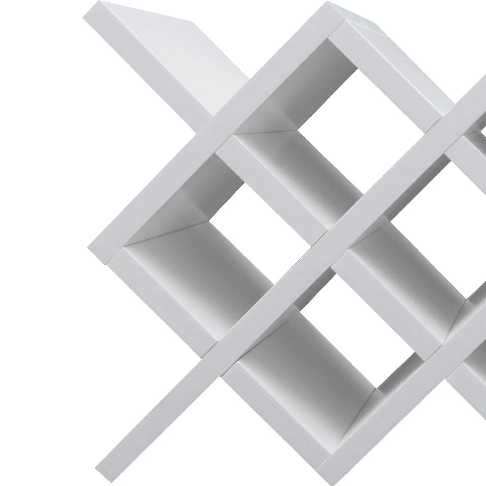 10 Grids Lattice Wine Rack Free Stand Insert Display Bottle Storage Holder Shelf