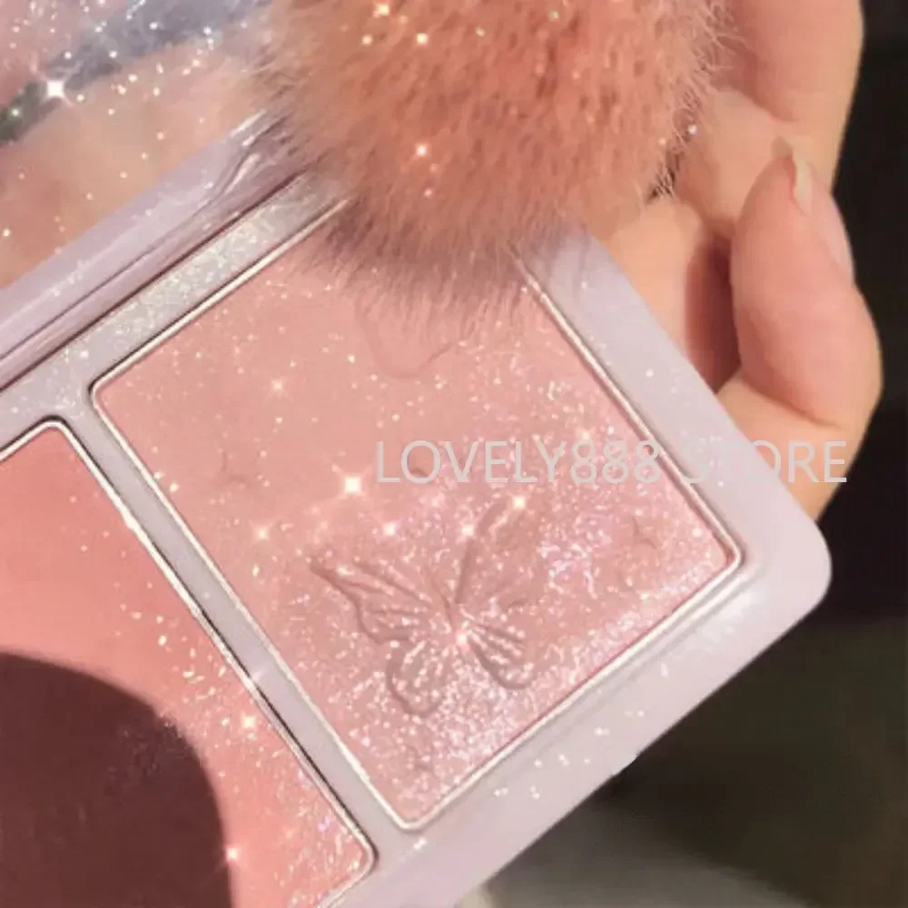 

HOLD LIVE Secret Garden 3-Color Blusher Eye Shadow Contour Peach Matte Brighten High Gloss Blush Natural Korea Makeup Cosmetics