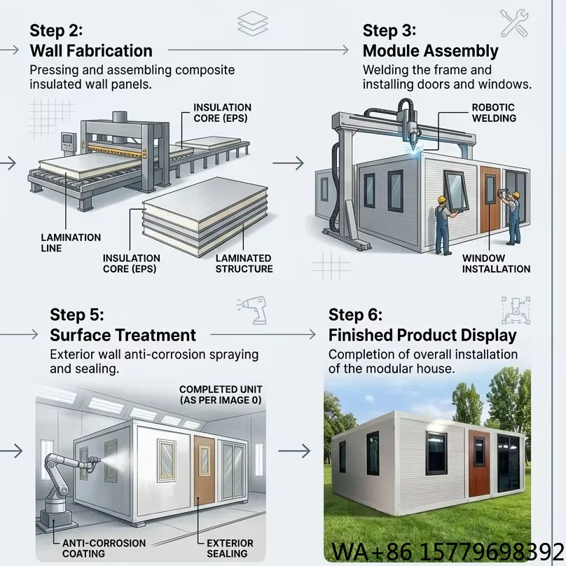 5.9m 9m 12m Double Wing Expandable Container House Casa Container Modern Prefab Mobile House Container Office Folding House