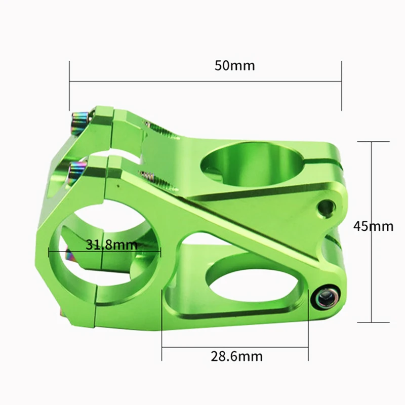 Bicycle Titanium Stem Parts Are Suitable for A Variety of Bicycles Bicycle CNC Hollow Stem 31.8*50MM Mountain Bike Stem