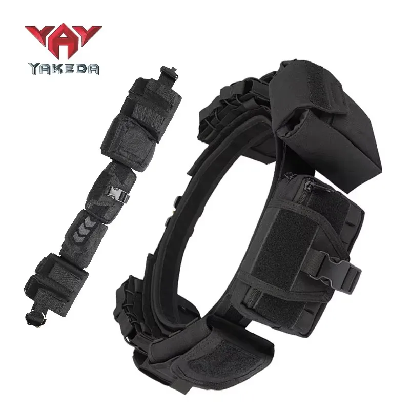 Yakeda Gear User Outdoor Black Hunting Tactics Law Enforcement Duty Security Traffic Air Gun Belt Airsoft Equipment