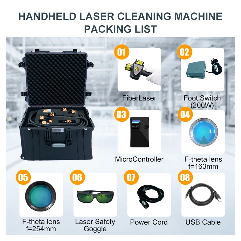 Bingyan Laser Best 200/300watt Pulse Laser Cleaning Machine Mobile Laser Paint Cleaner With CE Certification