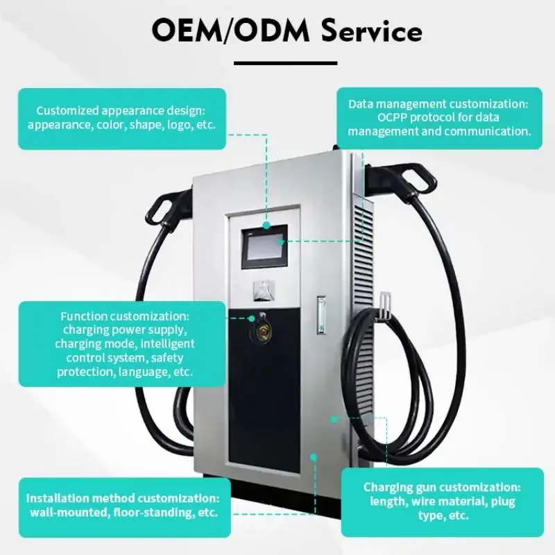 Commercial Public 40kw 60kw CCS2 Quick Ev Charger Dc Fast Charger 120 Kw with Chademo for Electric Vehicles