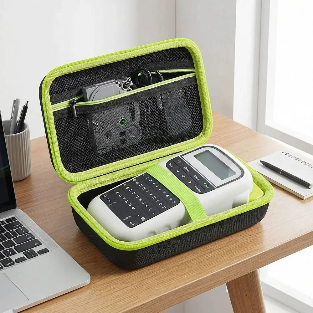 Portable Label Maker Storage Bag EVA Large Capacity Carrying Case for Brother P-Touch PTH110BP/ PTH110/ PTH111/ PTE110