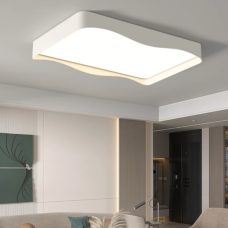 

Round Iron White LED Chandeliers For Living Room Dining Indoor Lighting Lamp Luminaria Home Decor Lustre fixture lights 40 50 cm