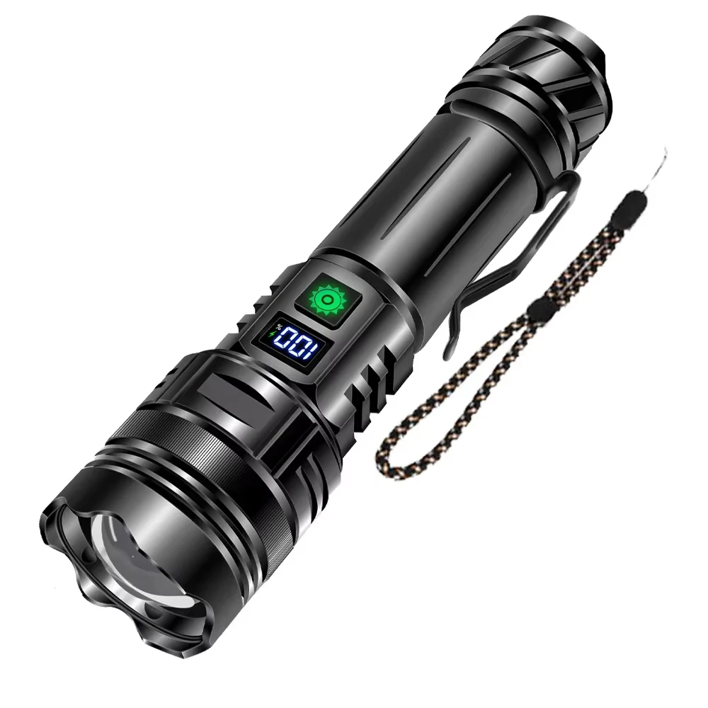 Poderoso 1000000   Lanterna led de alto lúmen, super brilhante, recarregável, portátil, ultra