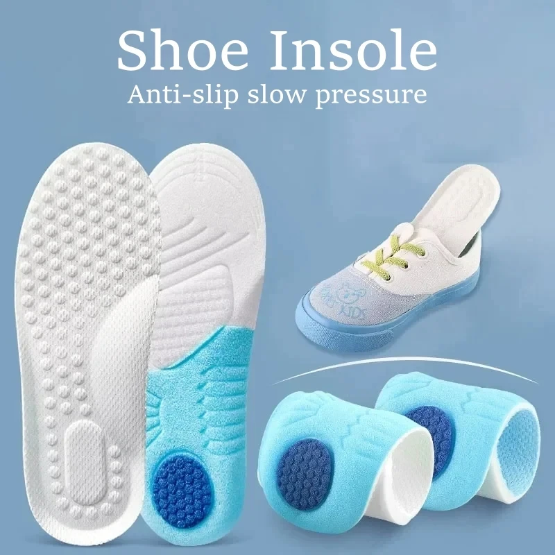 Semelles orthopédiques pour enfants avec soutien de la voûte plantaire, coussinets sportifs confortables et doux pour le soin des pieds, soulagement de la douleur, inserts pour fasciite plantaire