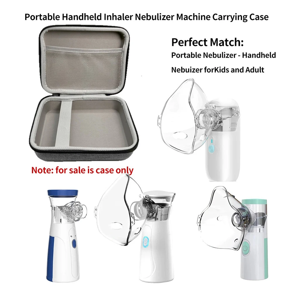 

Portable Nebulizer Carry Bag with Mesh Bag Nebulizer Carrying Case Large Capacity Hard Shell Nebulizer Box Emergency Medical Bag