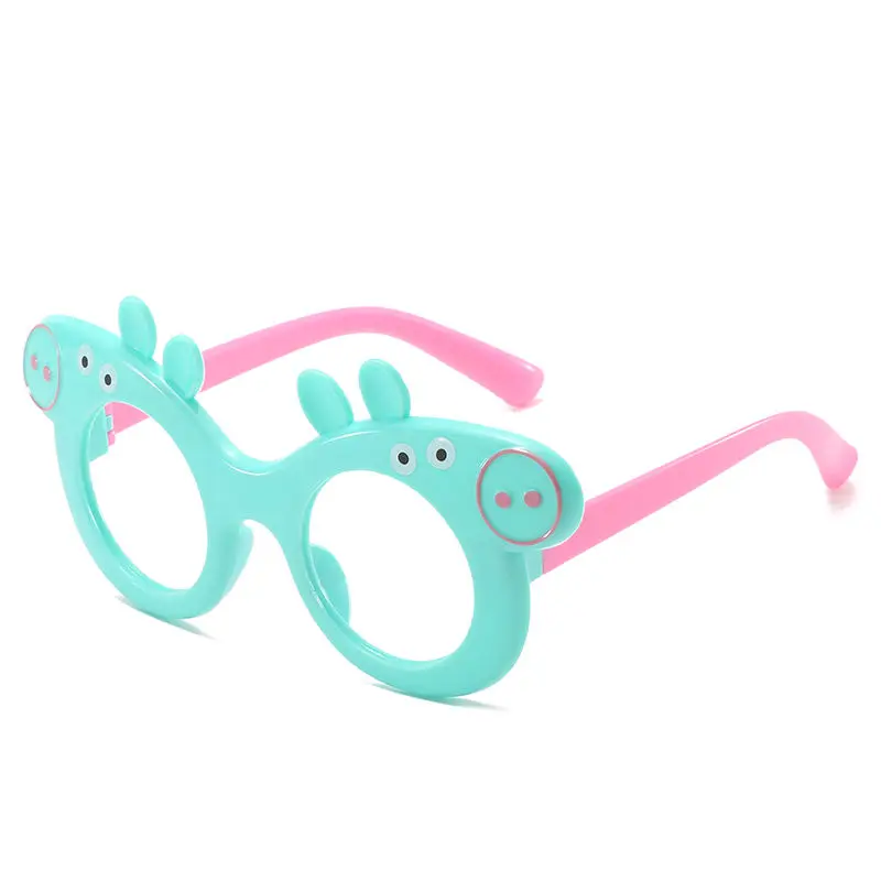 Kawaii Peppa Pig Children's Fashion Glasses Frame Cute Lensless Boys Girls Baby Cartoon Toy Decorative Glasses Accessory Gifts