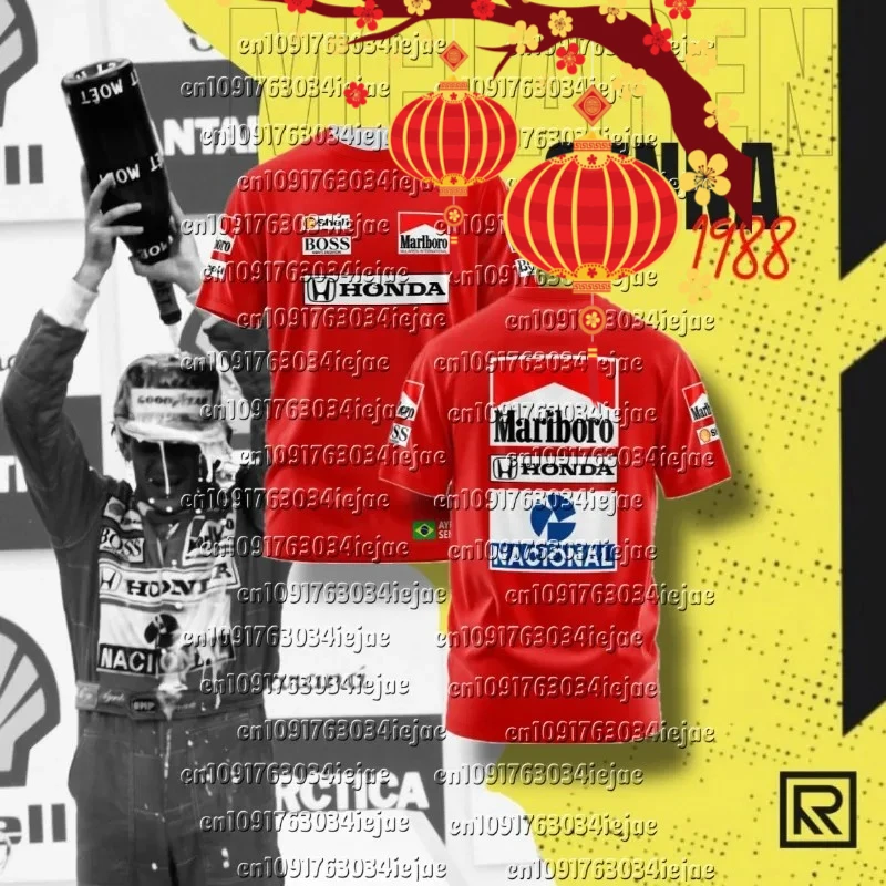 

F1 Racing Team Uniform Men's and Women's Breathable Casual Sports Quick Drying T-shirt Extreme Sports Motorcycle