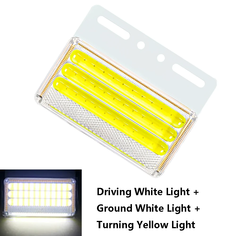 

1PCS Yellow/White Light Car External Light 24V Side Marker Lamp Universal For Car,Truck Side Turn Signal Light