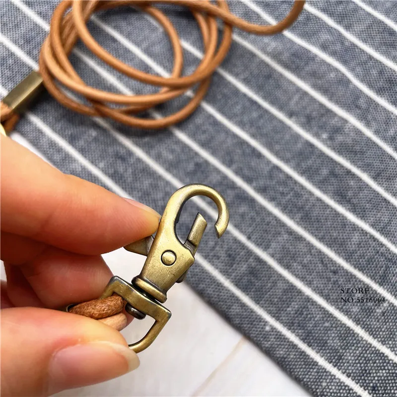 Genuine Leather Lanyard Neck Strap for Mobile Accessories