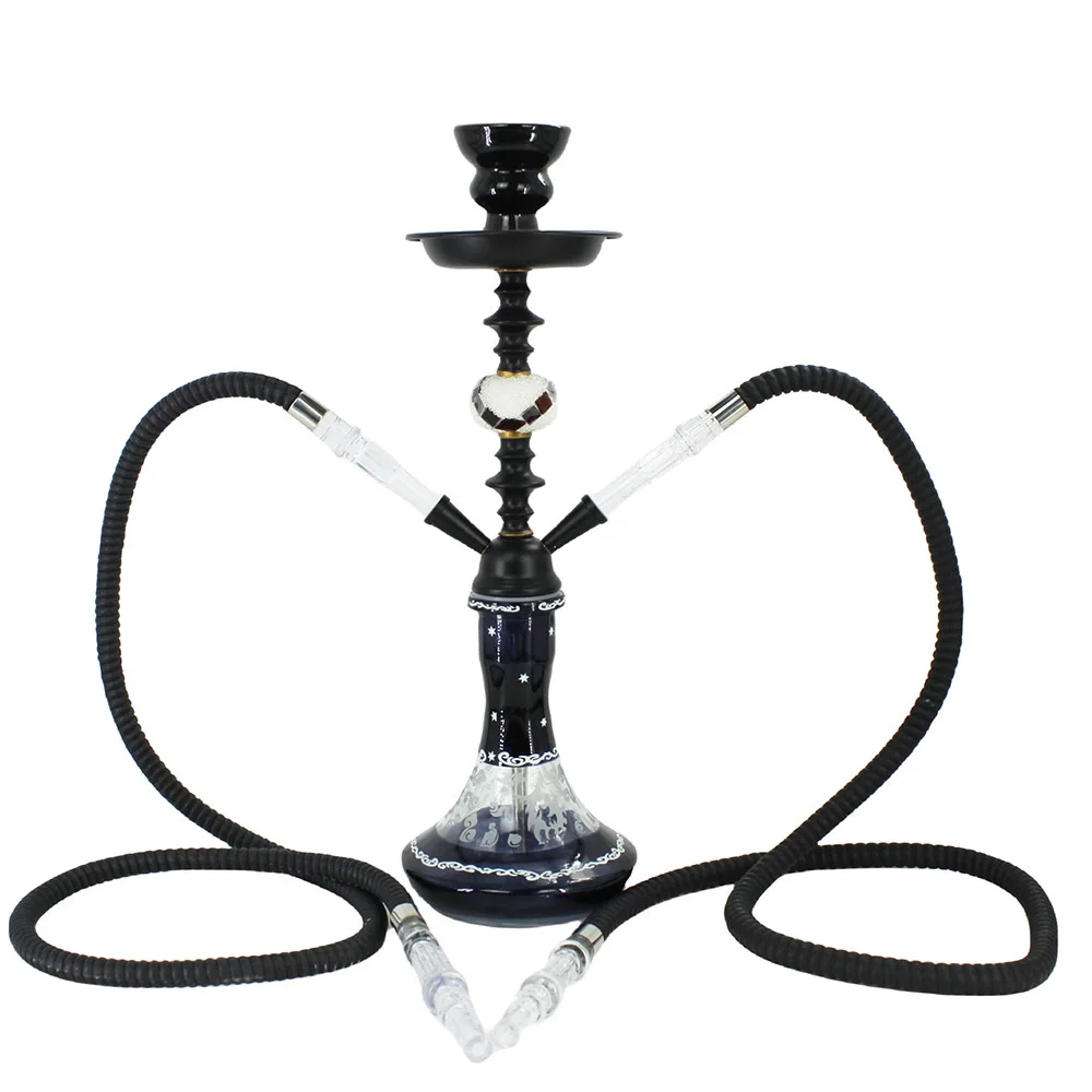 

2 hose complete set vintage hookah accessories Arab bar smoking equipment and hookah double person hookah shisha