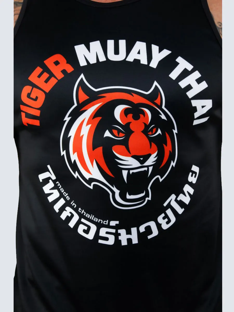 Sports Cotton Quick Drying Tank Top Sleeveless Tiger Camping Fishing Men's and Women's Breathable MMA Thai Boxing Set Training